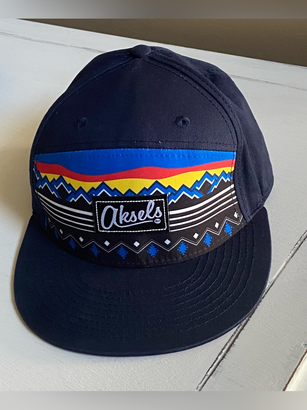Aksels Navy Colorado Camper Snapback Hat